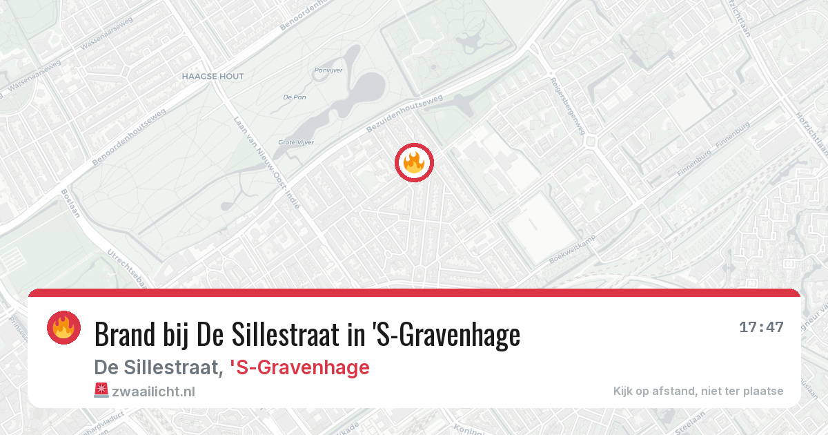 Brand bij De Sillestraat in 'S-Gravenhage — 3 apr 2026