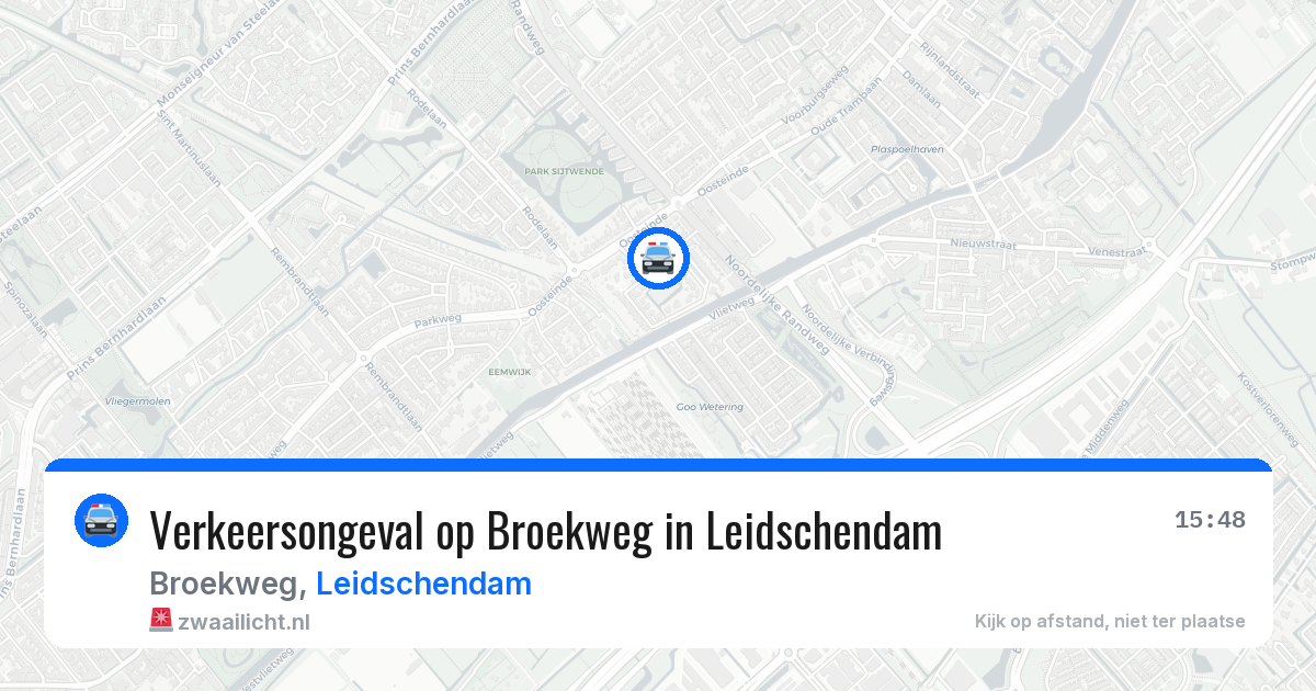 Verkeersongeval op Broekweg in Leidschendam — 27 apr 2026