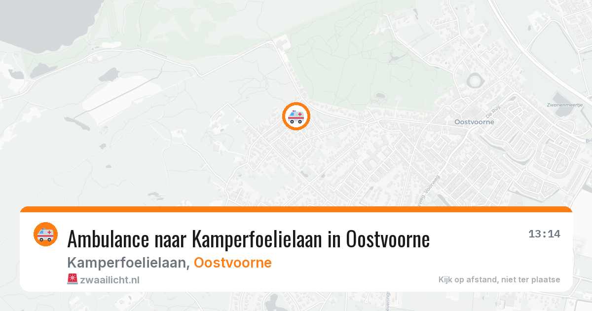 Ambulance naar Kamperfoelielaan in Oostvoorne — 11 apr 2026