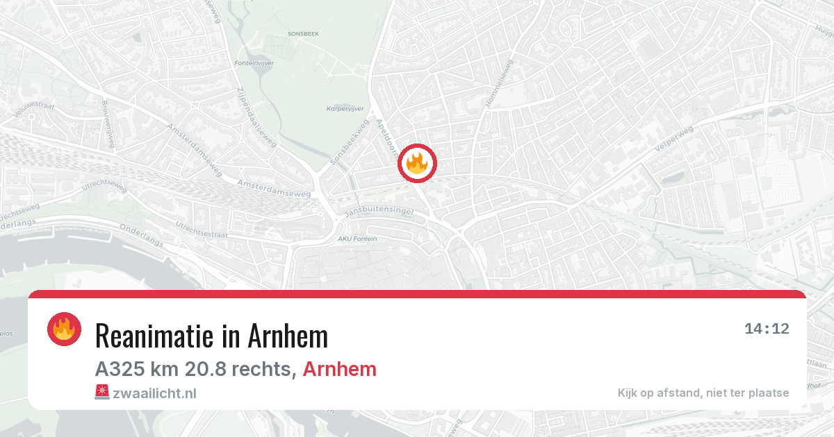 Reanimatie in Arnhem — 25 mei 2026
