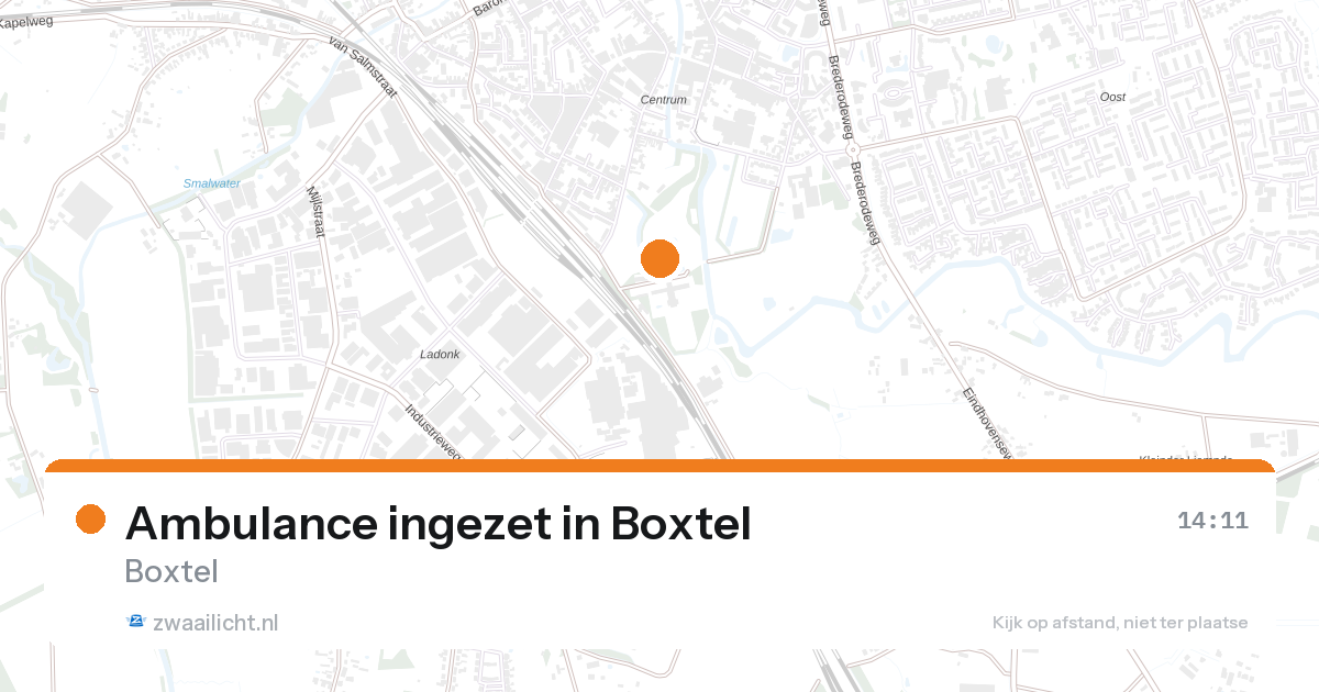 Ambulance ingezet in Boxtel — 26 aug 2026