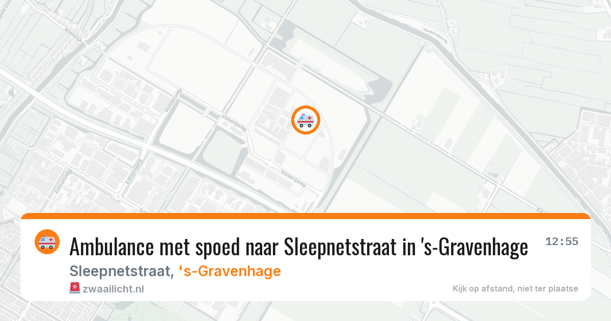 Ambulance met spoed naar Sleepnetstraat in 's-Gravenhage — 14 mrt 2026