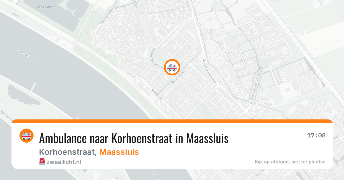 Ambulance naar Korhoenstraat in Maassluis — 19 mei 2026