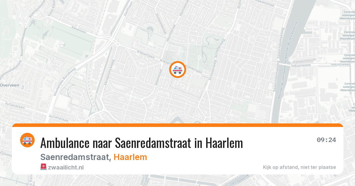 Ambulance naar Saenredamstraat in Haarlem — 12 aug 2026