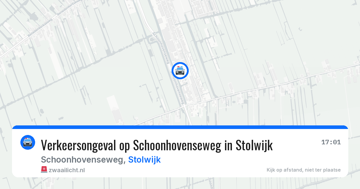 Verkeersongeval op Schoonhovenseweg in Stolwijk — 6 apr 2026