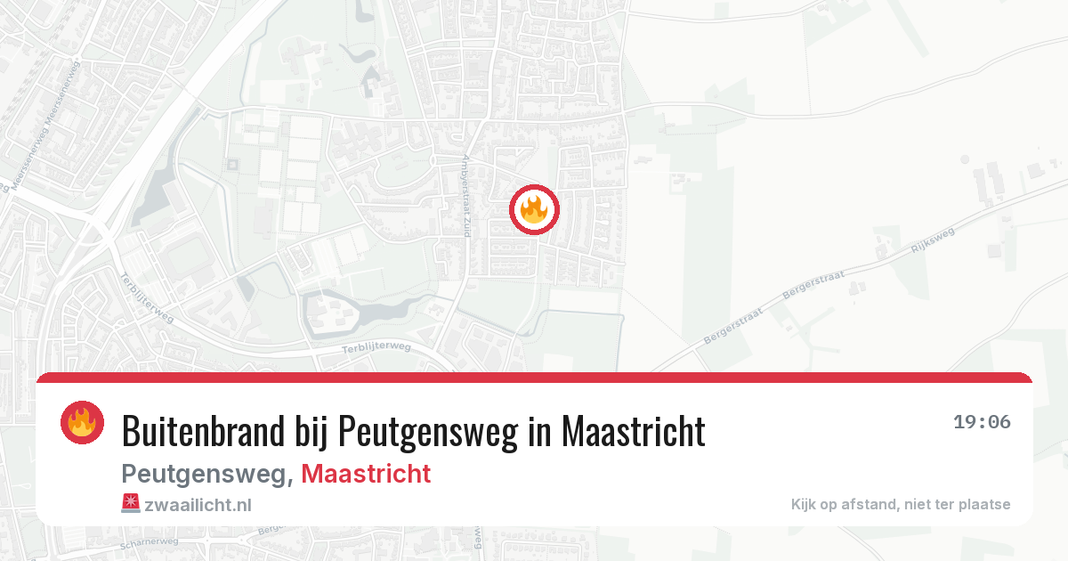 Buitenbrand bij Peutgensweg in Maastricht — 28 jul 2026
