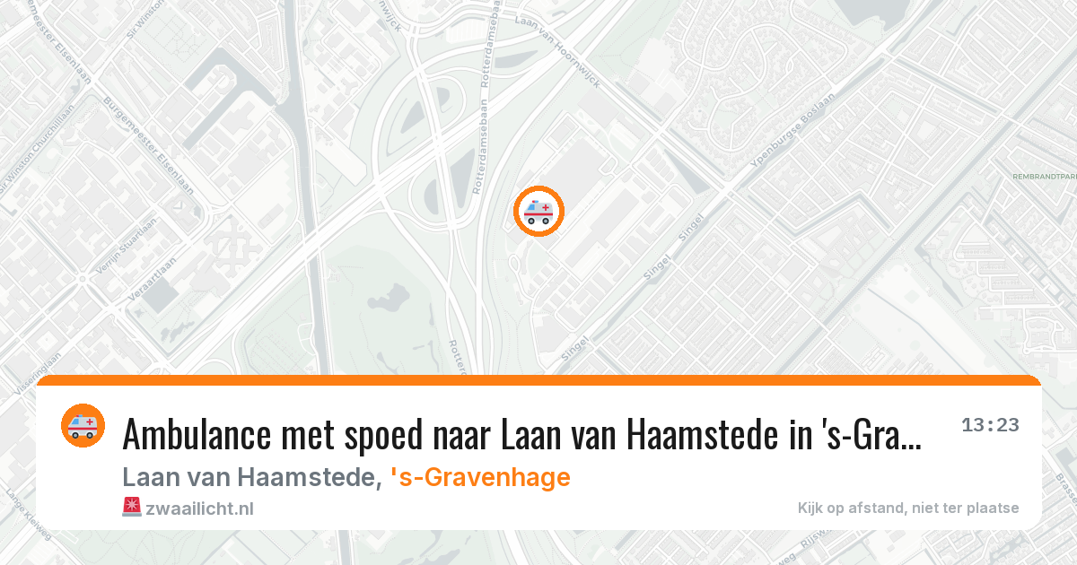 Ambulance met spoed naar Laan van Haamstede in 's-Gravenhage — 23 jan 2026
