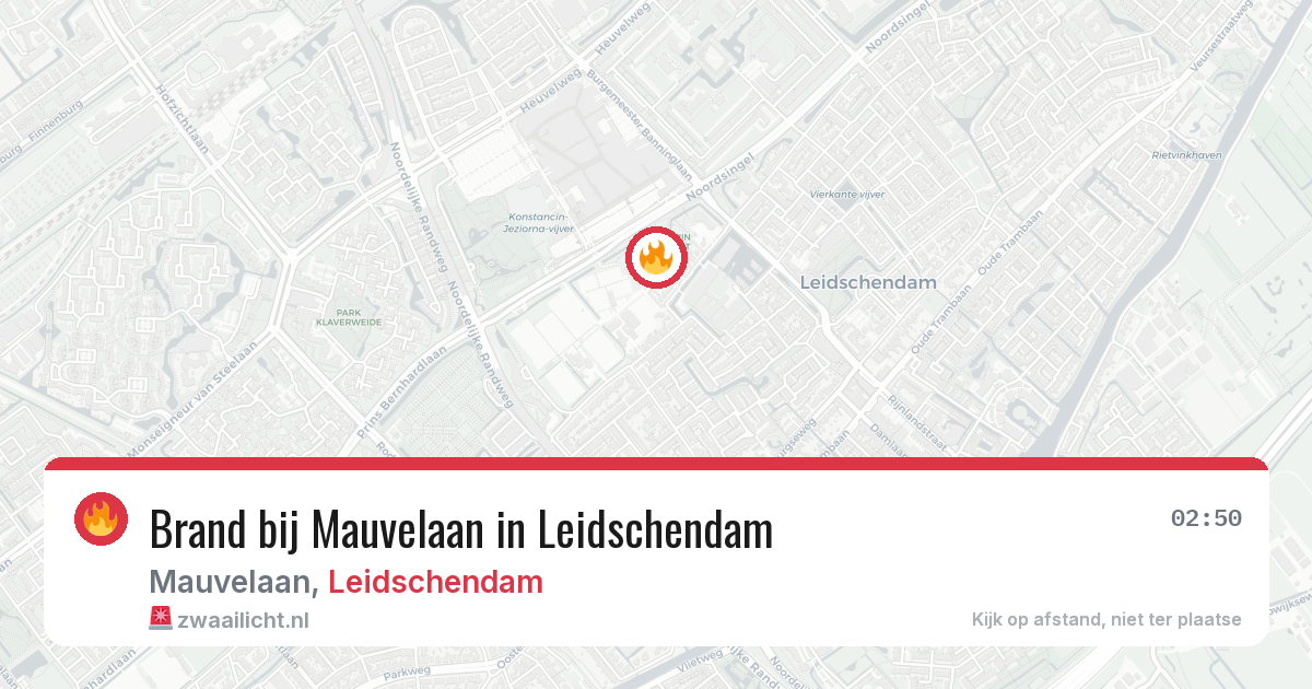 Brand bij Mauvelaan in Leidschendam — 29 jun 2026