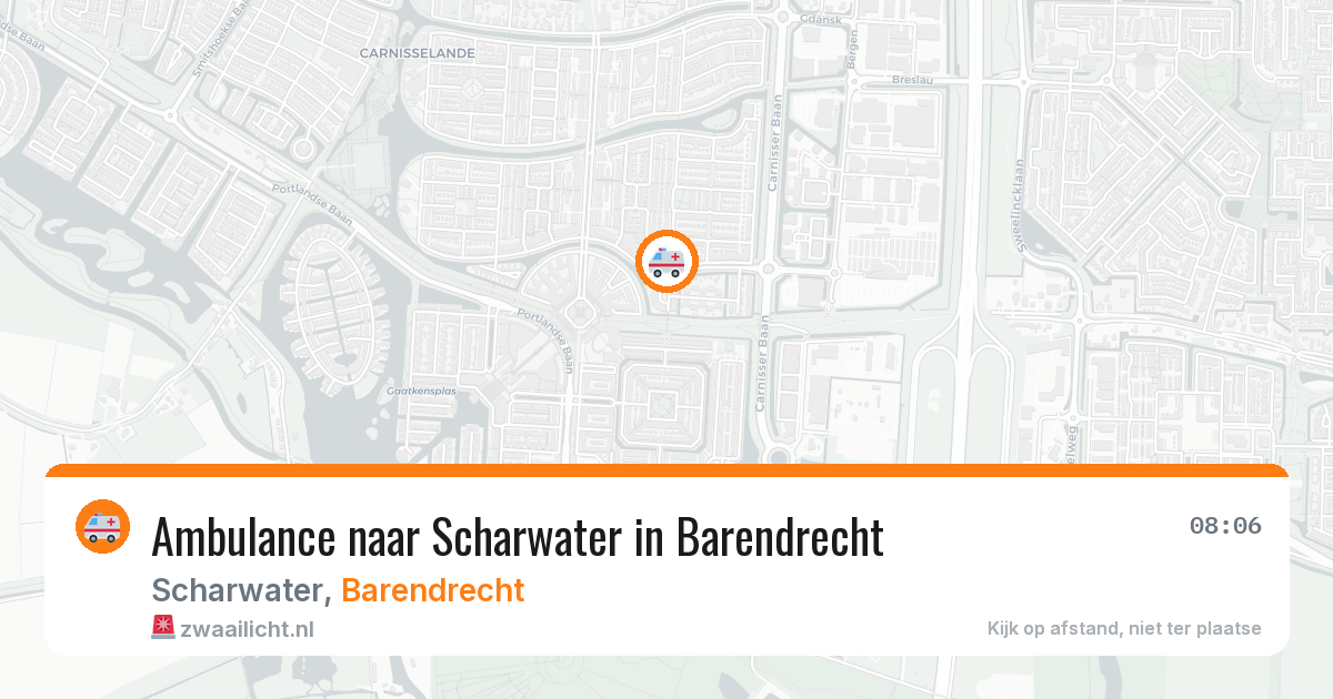 Ambulance naar Scharwater in Barendrecht — 6 mei 2026