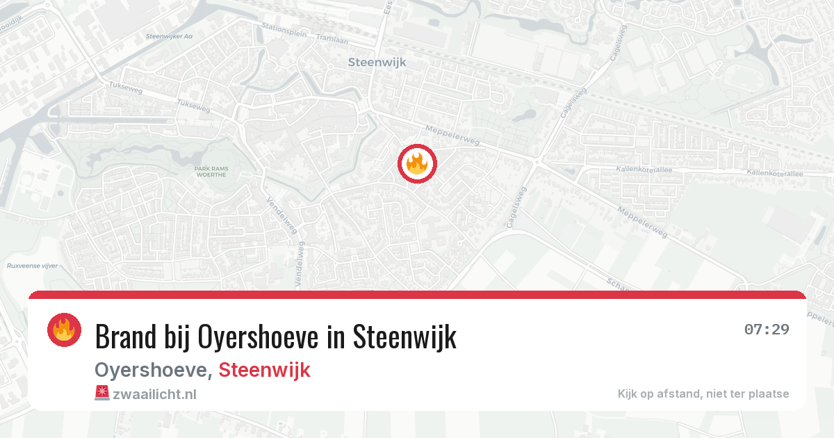 Brand bij Oyershoeve in Steenwijk — 13 mei 2026