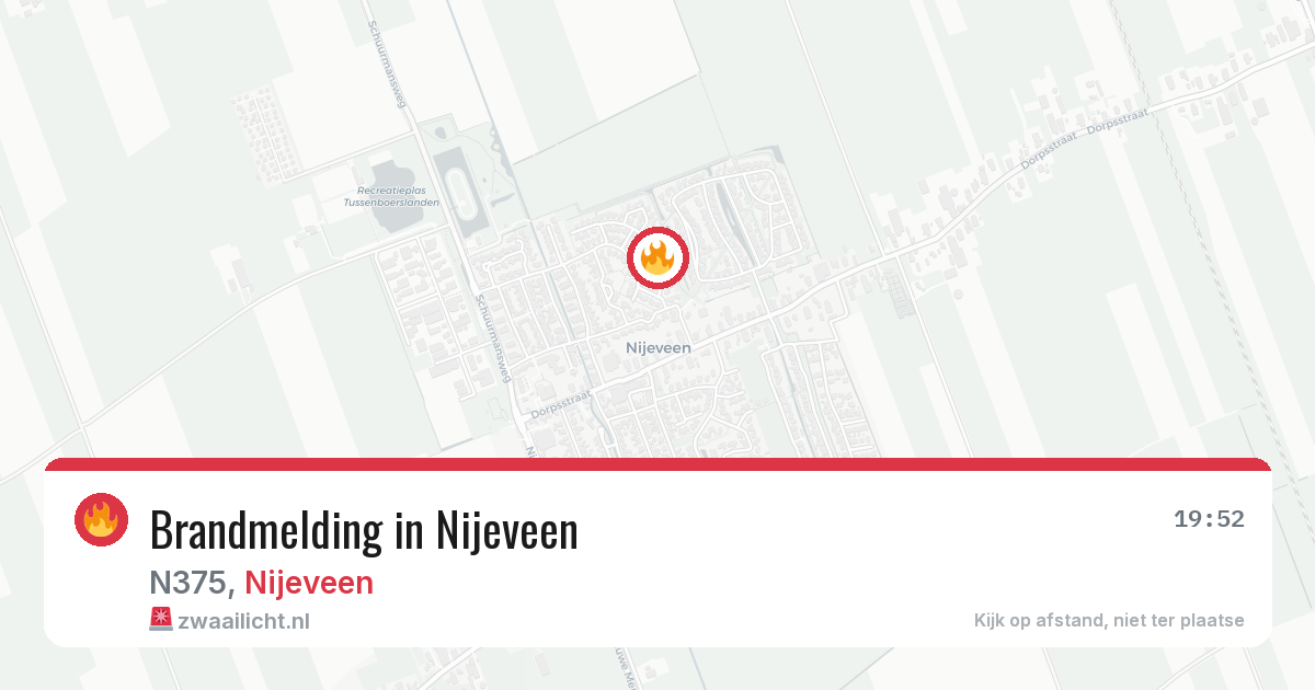 Brandmelding in Nijeveen — 8 apr 2026