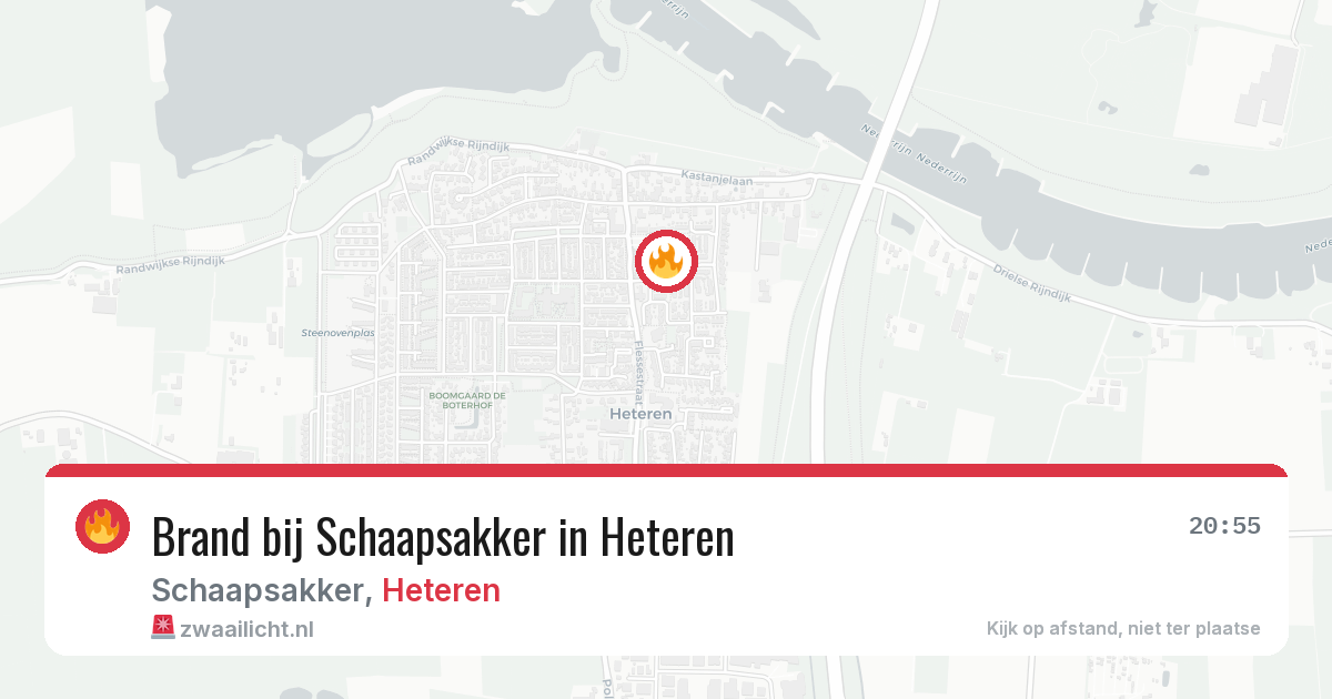 Brand bij Schaapsakker in Heteren — 12 mei 2026