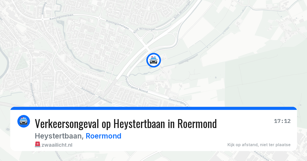 Verkeersongeval op Heystertbaan in Roermond — 10 jul 2026