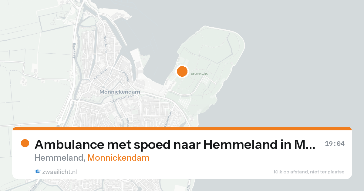 Ambulance met spoed naar Hemmeland in Monnickendam — 14 mei 2026