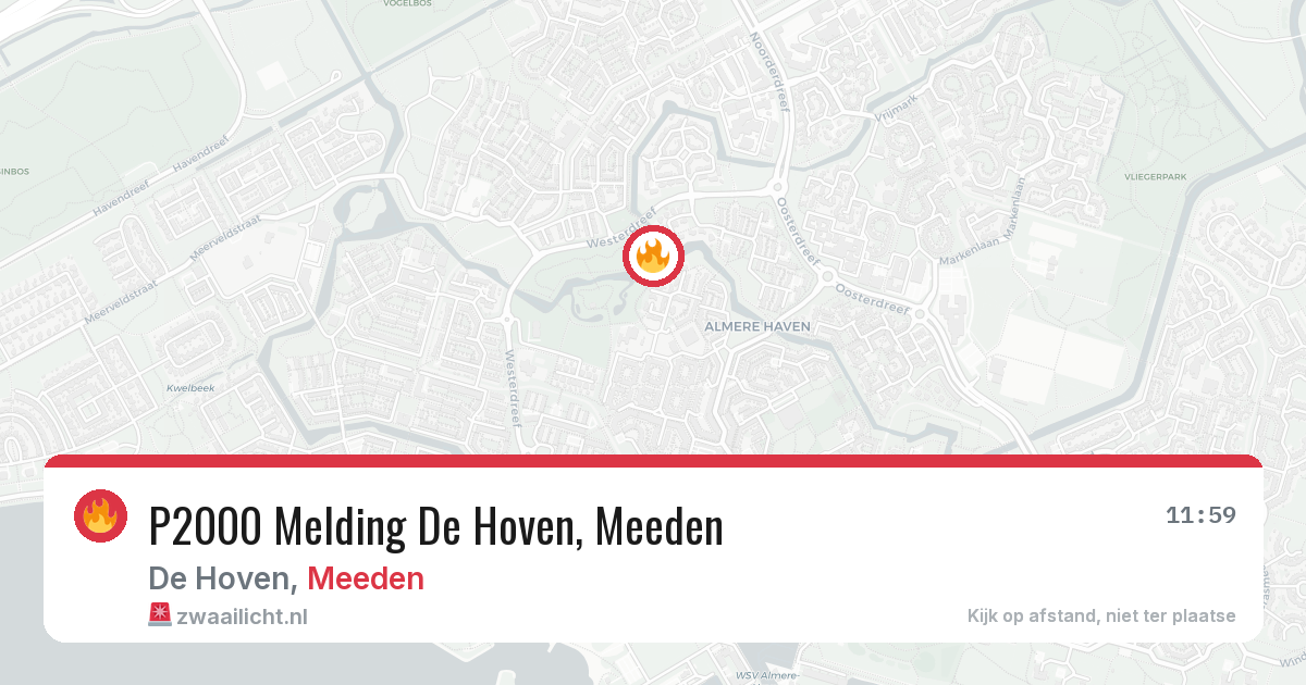 P2000 Melding De Hoven, Meeden — 17 jun 2026