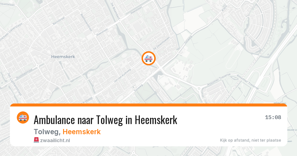 Ambulance naar Tolweg in Heemskerk — 11 jun 2026