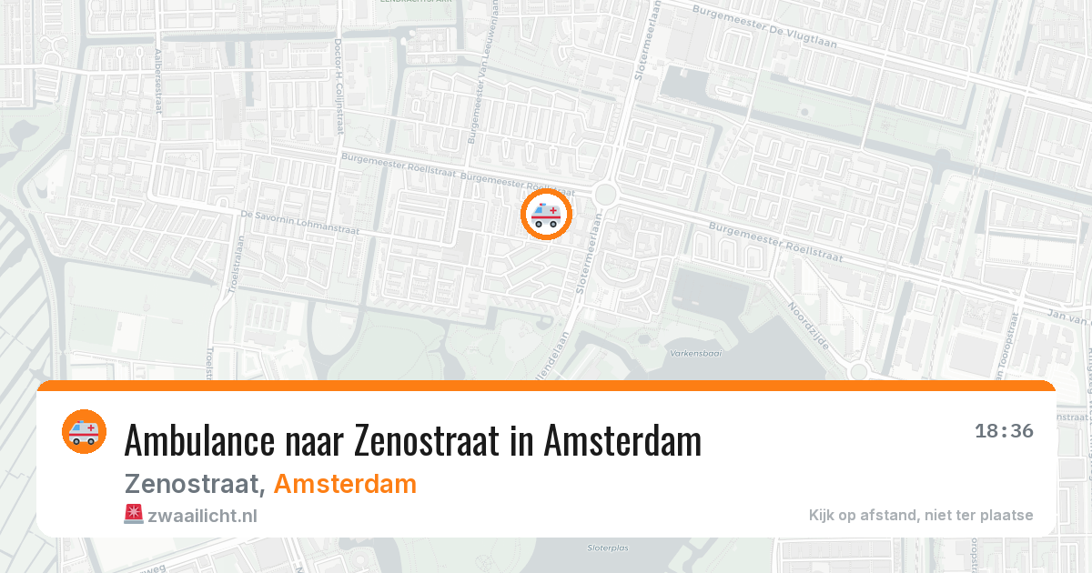 Ambulance naar Zenostraat in Amsterdam — 31 mei 2026