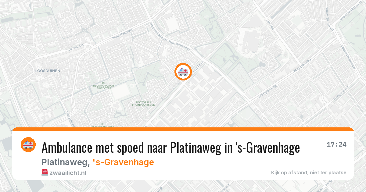 Ambulance met spoed naar Platinaweg in 's-Gravenhage — 22 jan 2026