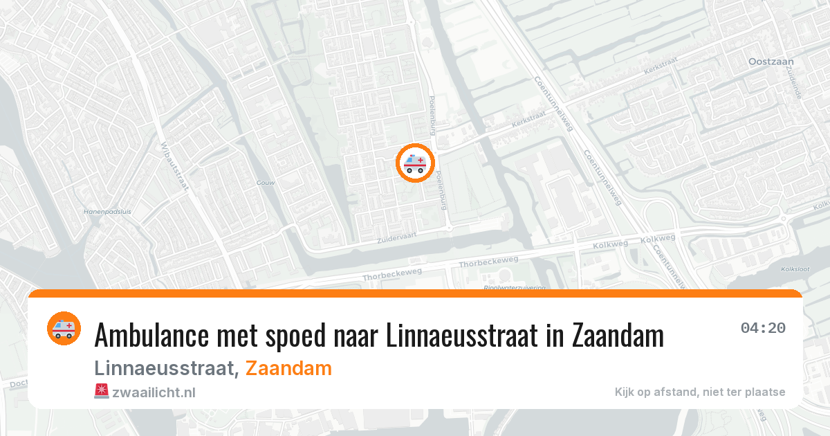 Ambulance met spoed naar Linnaeusstraat in Zaandam — 18 feb 2026
