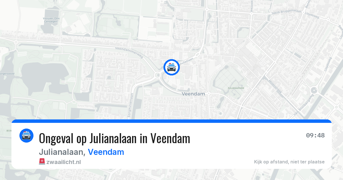 Ongeval op Julianalaan in Veendam — 27 mei 2026