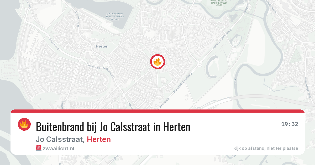 Buitenbrand bij Jo Calsstraat in Herten — 3 apr 2026