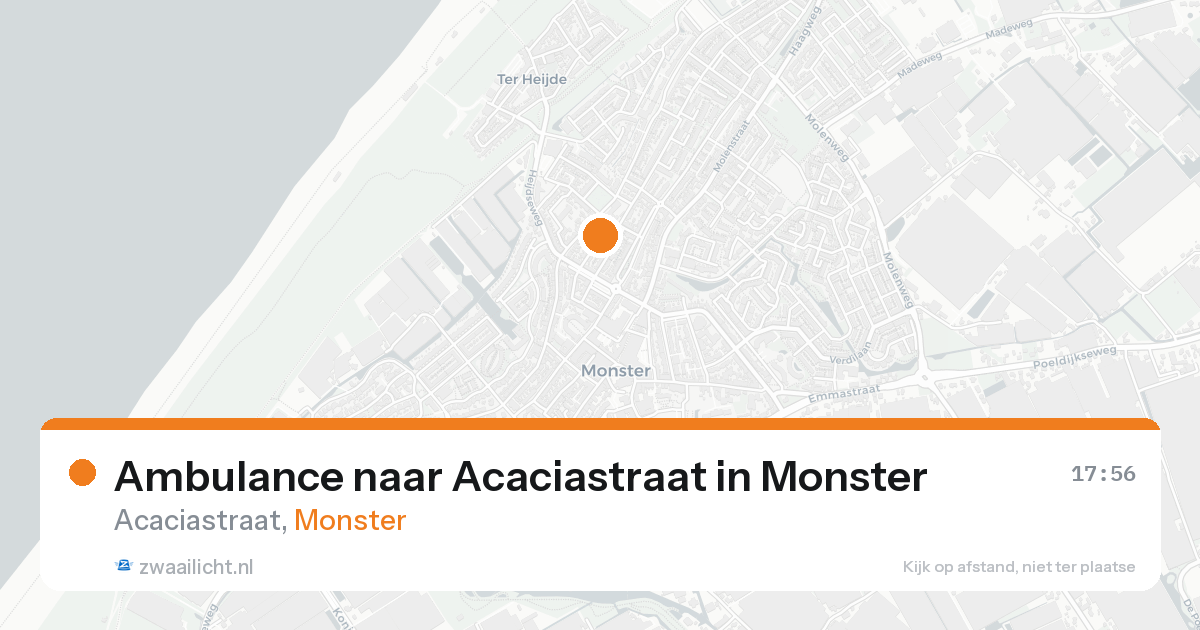 Ambulance naar Acaciastraat in Monster — 15 aug 2026