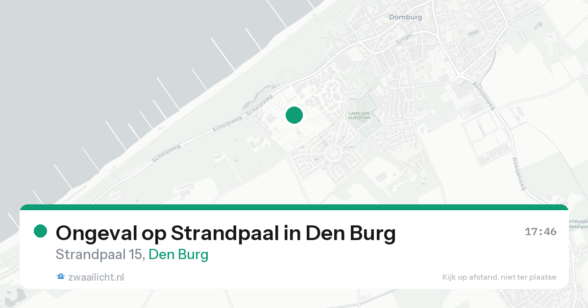 Ongeval op Strandpaal in Den Burg — 18 aug 2026