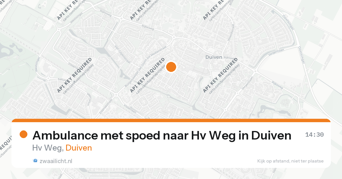 Ambulance met spoed naar Hv Weg in Duiven — 26 aug 2026
