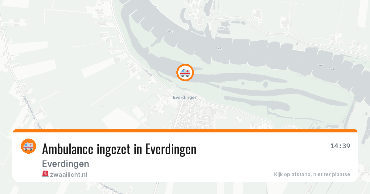 Ambulance ingezet in Everdingen — 14 mrt 2026