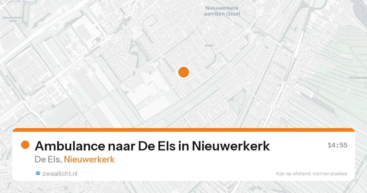 Ambulance naar De Els in Nieuwerkerk — 24 aug 2026