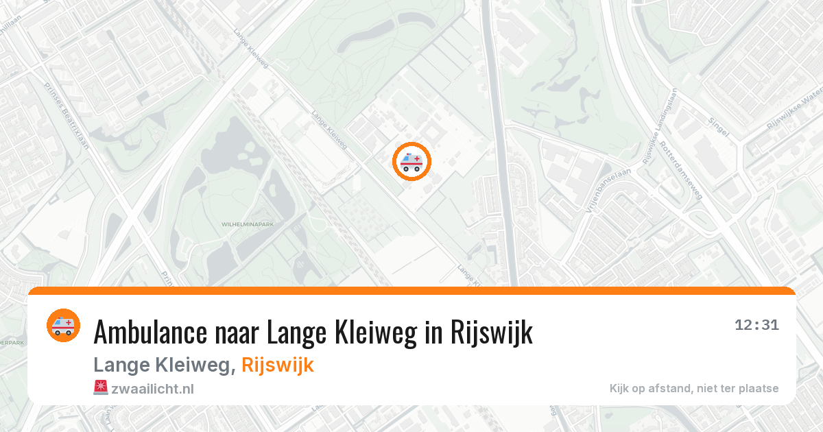 Ambulance naar Lange Kleiweg in Rijswijk — 26 jun 2026