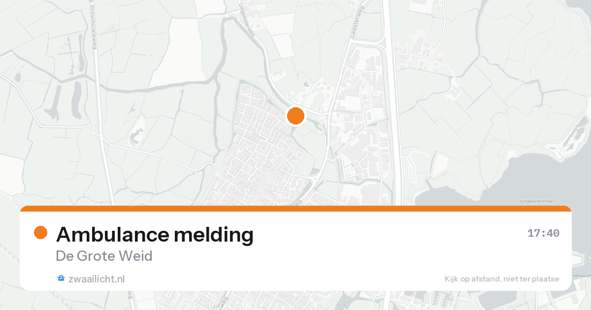 Ambulance melding — 14 mei 2026