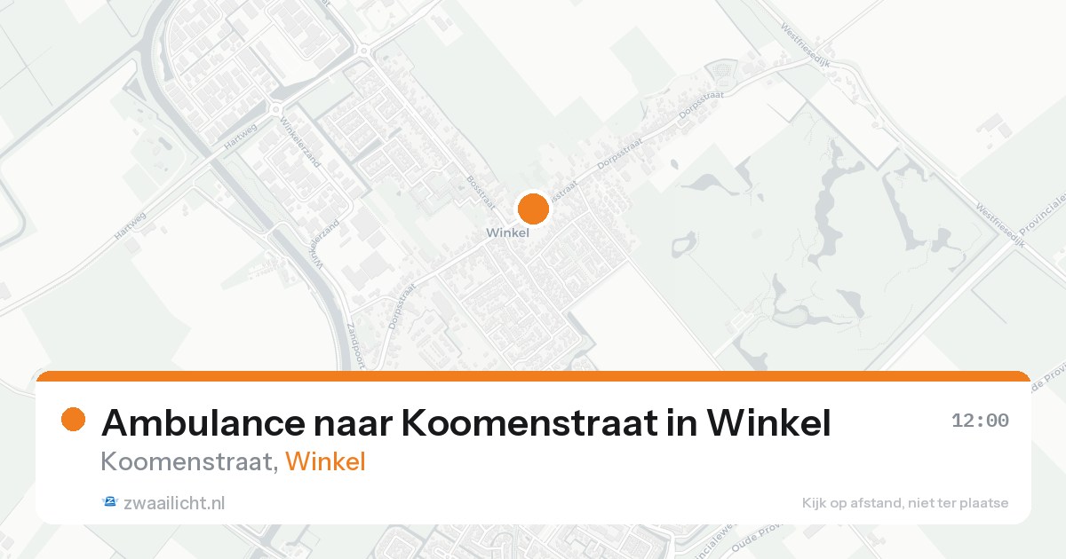 Ambulance naar Koomenstraat in Winkel — 7 feb 2026