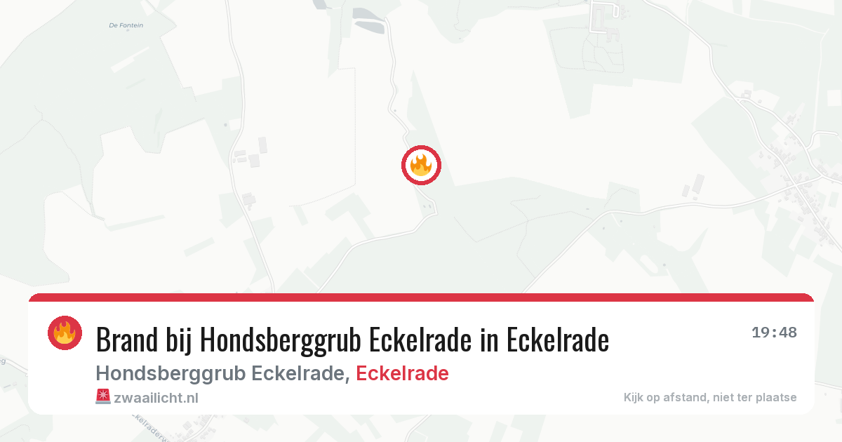 Brand bij Hondsberggrub Eckelrade in Eckelrade — 23 jul 2026