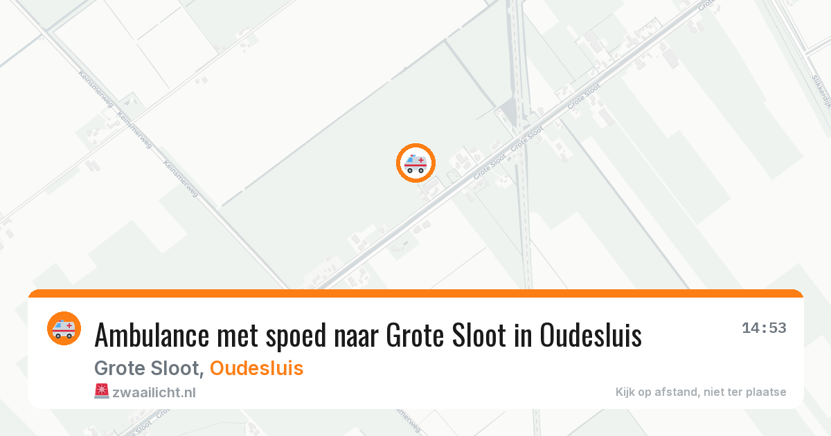 Ambulance met spoed naar Grote Sloot in Oudesluis — 9 feb 2026