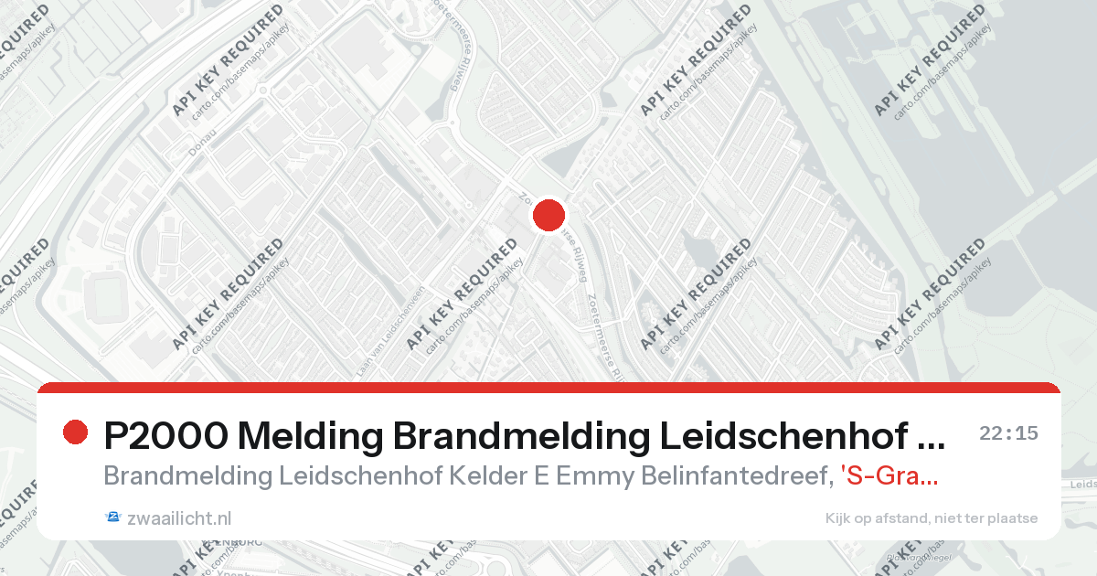 P2000 Melding Brandmelding Leidschenhof Kelder E Emmy Belinfantedreef, 'S-Gravenhage — 31 jan 2026