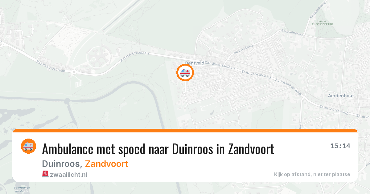 Ambulance met spoed naar Duinroos in Zandvoort — 27 jan 2026