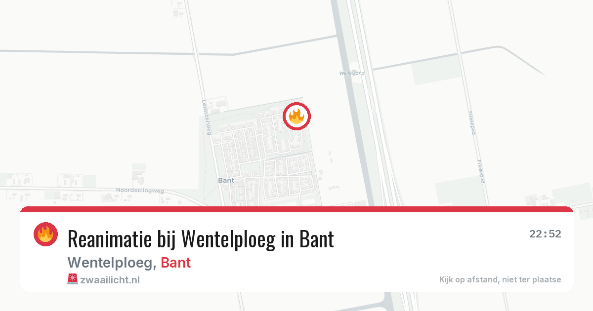 Reanimatie bij Wentelploeg in Bant — 1 feb 2026