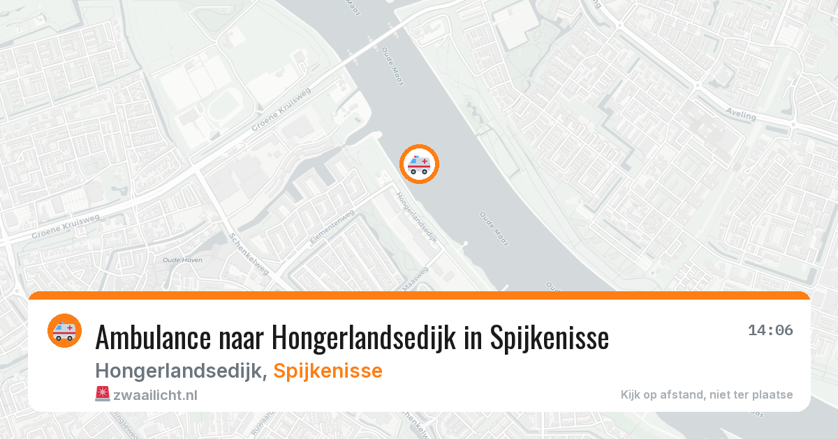 Ambulance naar Hongerlandsedijk in Spijkenisse — 11 aug 2026