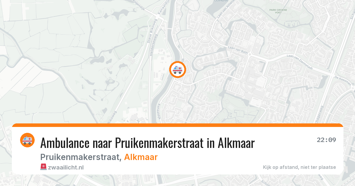 Ambulance naar Pruikenmakerstraat in Alkmaar — 28 mei 2026
