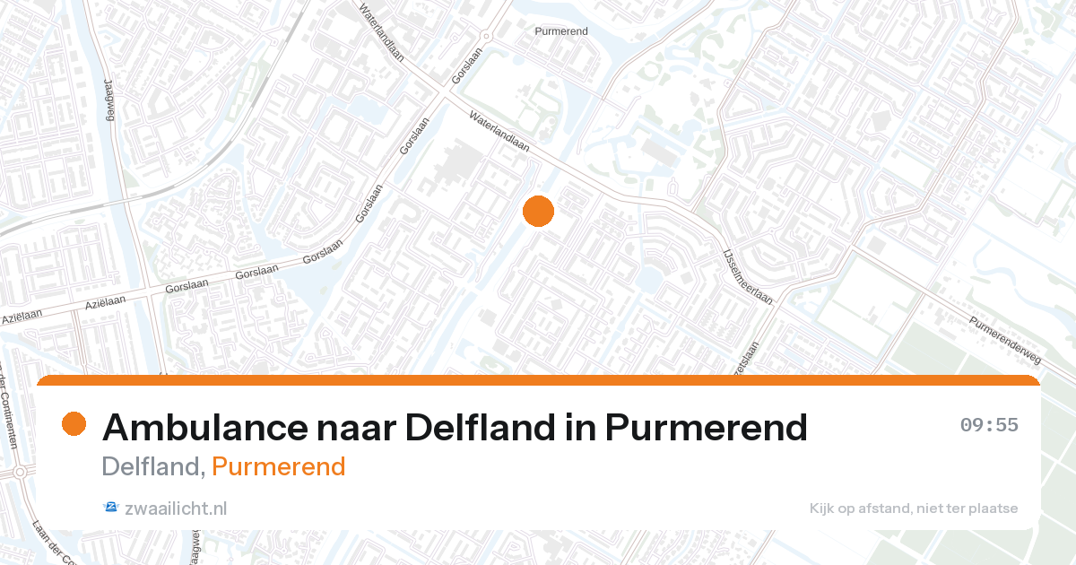 Ambulance naar Delfland in Purmerend — 18 jul 2026