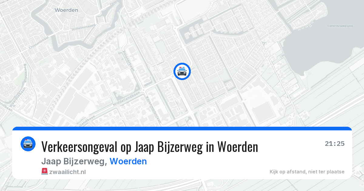 Verkeersongeval op Jaap Bijzerweg in Woerden — 18 apr 2026