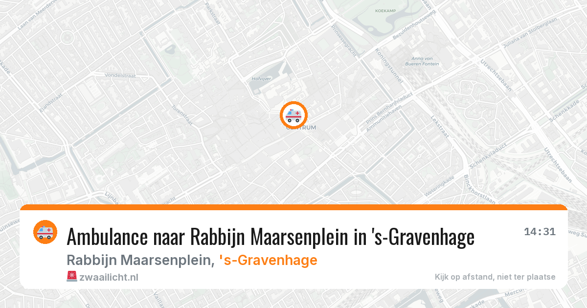 Ambulance naar Rabbijn Maarsenplein in 's-Gravenhage — 30 jan 2026