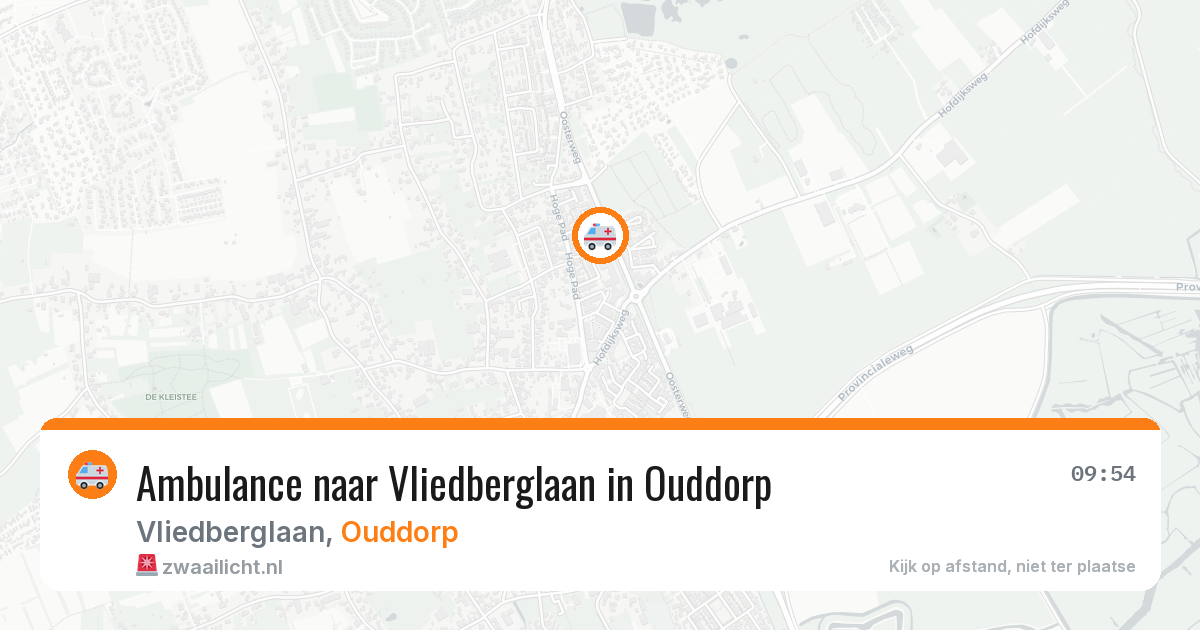 Ambulance naar Vliedberglaan in Ouddorp — 12 aug 2026