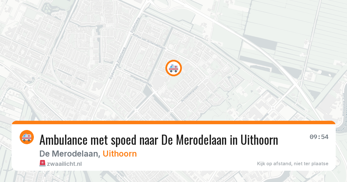 Ambulance met spoed naar De Merodelaan in Uithoorn — 30 jan 2026