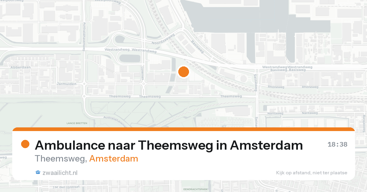 Ambulance naar Theemsweg in Amsterdam — 22 aug 2026
