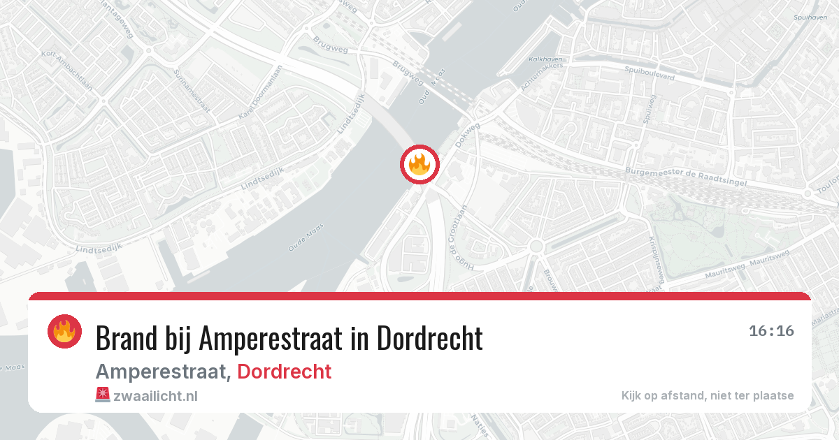 Brand bij Amperestraat in Dordrecht — 28 jun 2026
