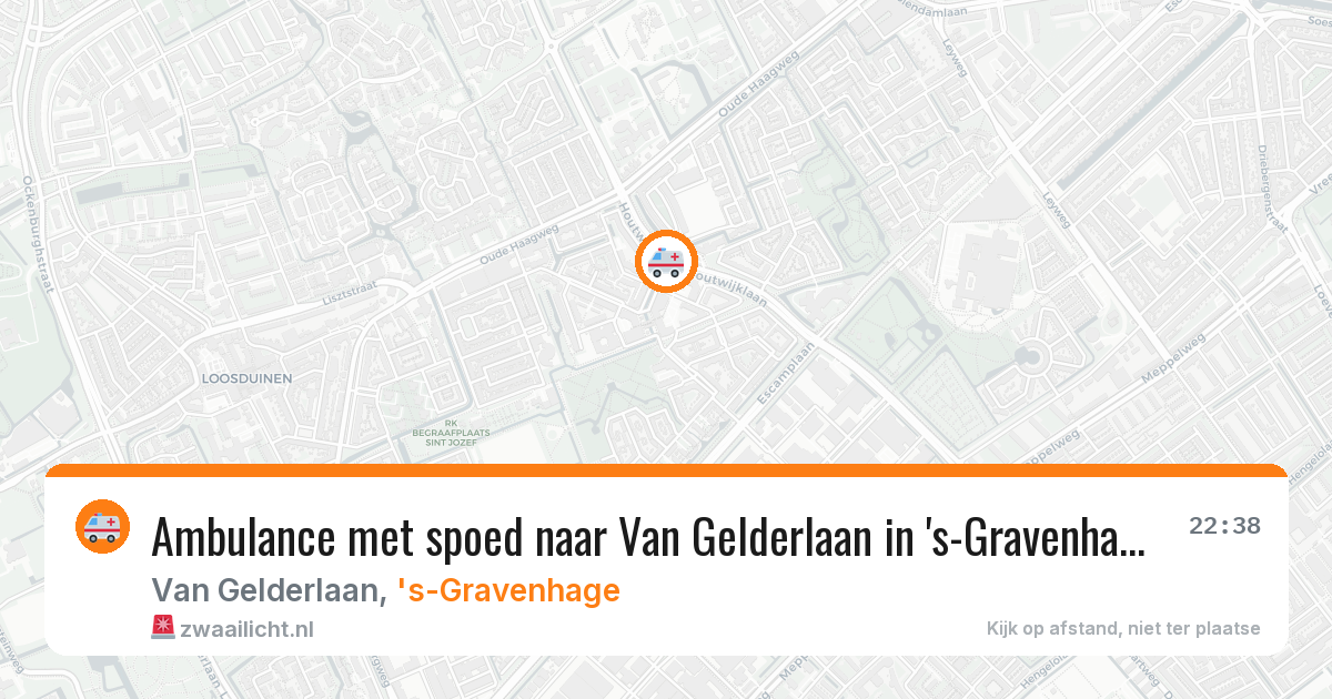 Ambulance met spoed naar Van Gelderlaan in 's-Gravenhage — 11 apr 2026
