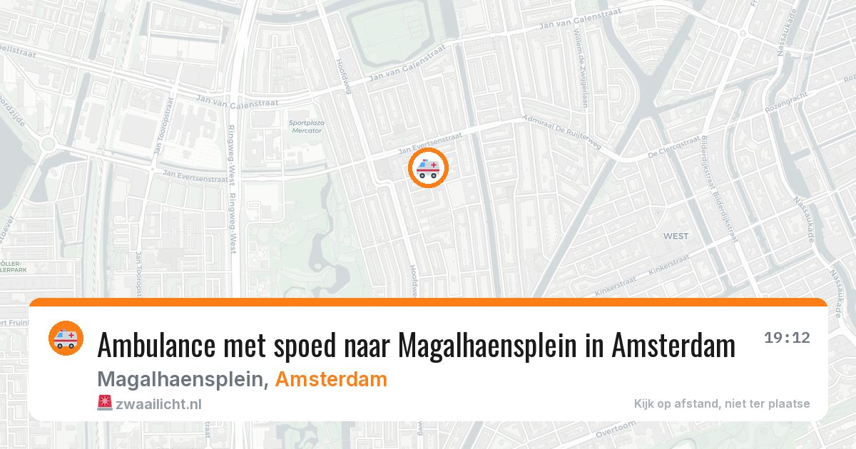 Ambulance met spoed naar Magalhaensplein in Amsterdam — 29 jun 2026