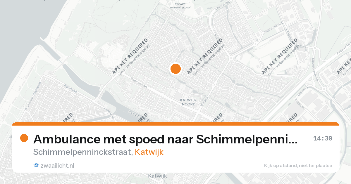 Ambulance met spoed naar Schimmelpenninckstraat in Katwijk — 21 jul 2026